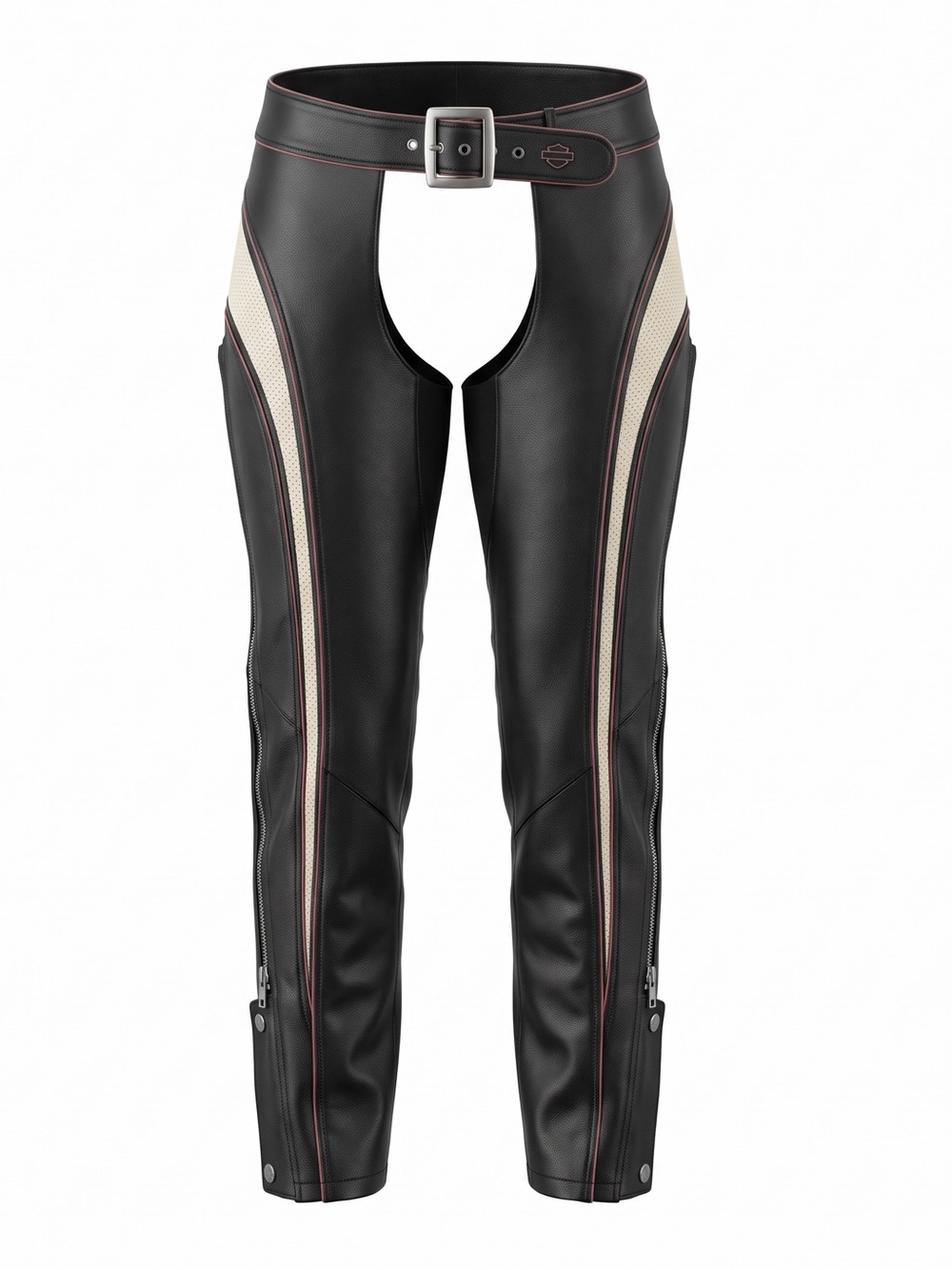 Harley-Davidson Black Leather Women's Chaps